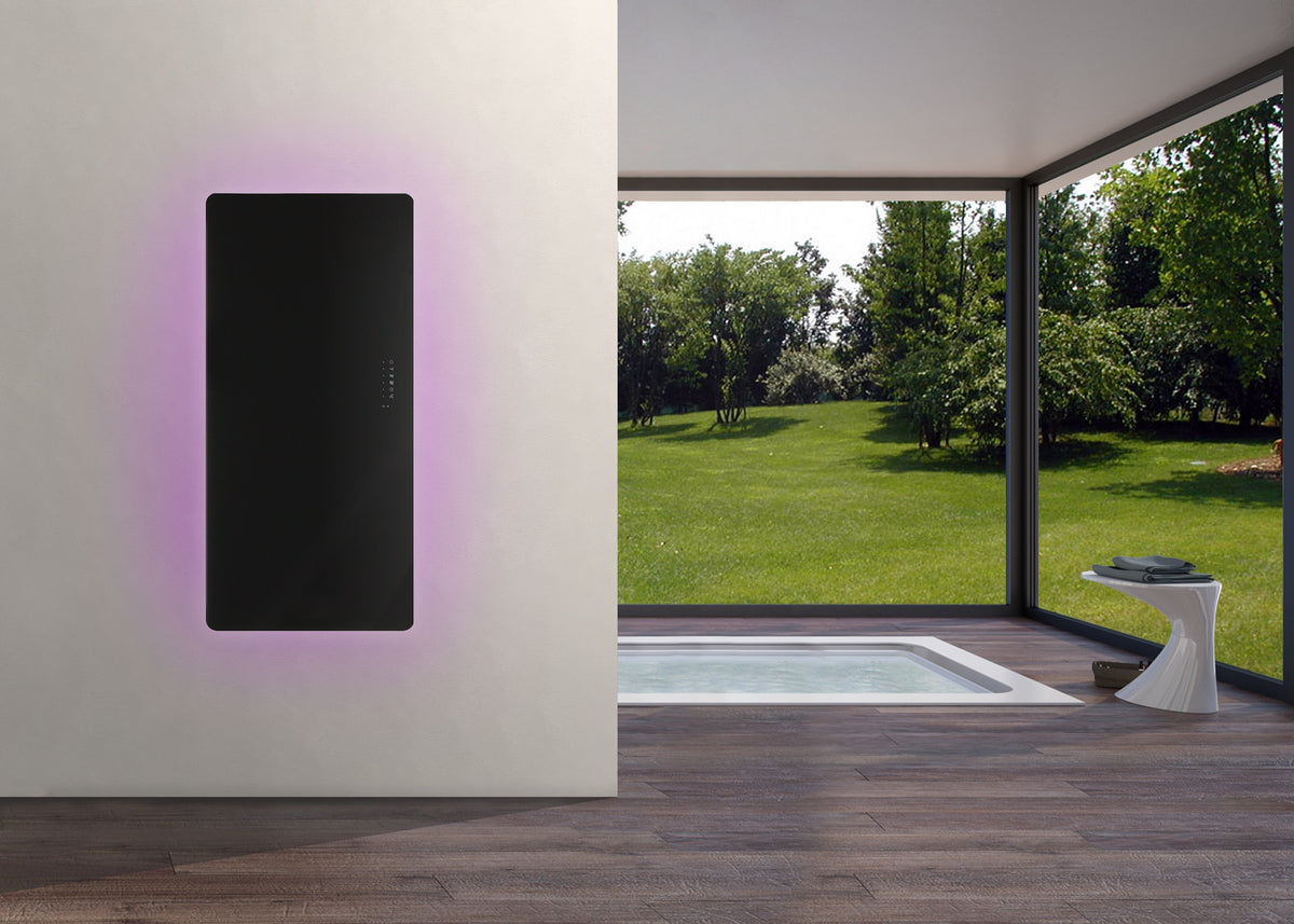 Elektrodesignheizkörper E-Rom 100 x 50 cm schwarz