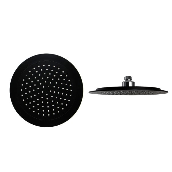 Overhead shower in matt black