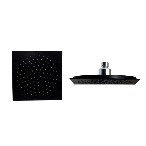 Overhead shower in matt black